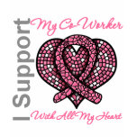 I Support My Co-Worker Breast Cancer Awareness Tshirt