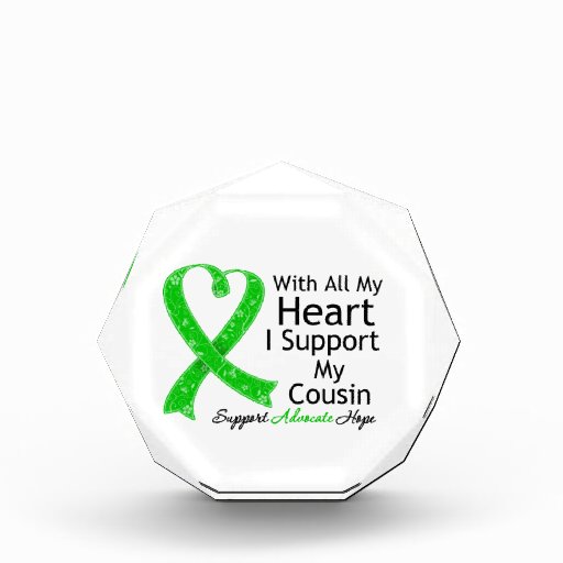 I Support My Cousin With All My Heart Acrylic Award