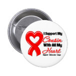 I Support My Cousin With All My Heart Button