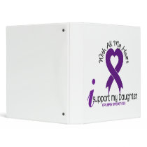 I Support My Daughter Epilepsy Vinyl Binders