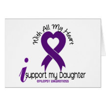 I Support My Daughter Epilepsy Card