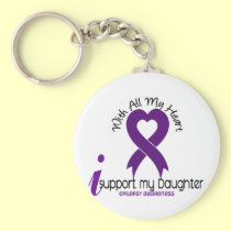 I Support My Daughter Epilepsy keychains
