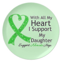 I Support My Daughter With All My Heart Party Plates