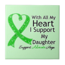 I Support My Daughter With All My Heart Ceramic Tile