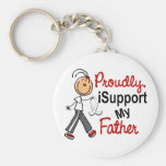 I Support My Father SFT (Bone / Lung Cancer)FATHER Keychain