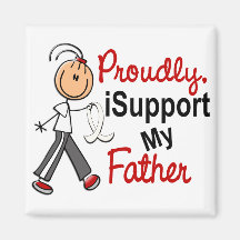 I Support My Father SFT (Bone / Lung Cancer)FATHER Fridge Magnet