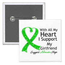 I Support My Girlfriend With All My Heart Buttons
