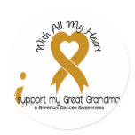 I Support My Great Grandma Appendix Cancer Sticker