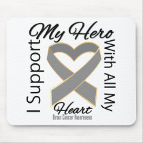 I Support My Hero - Brain Cancer Awareness mousepads