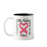 I Support My Hero - Breast Cancer Awareness Coffee Mugs