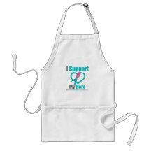 I Support My Hero Hereditary Breast Cancer Apron