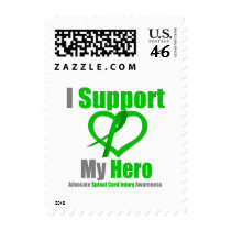 I Support My Hero Spinal Cord Injury Postage