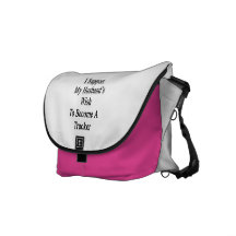 I Support My Husband's Wish To Become A Trucker Messenger Bag