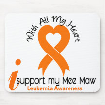 I Support My Mee Maw Leukemia Mousepad