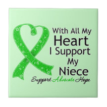 I Support My Niece All My Heart Tile