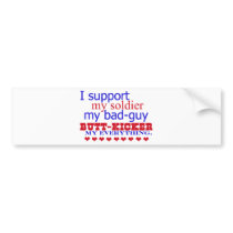 I support my soldier, bumper stickers