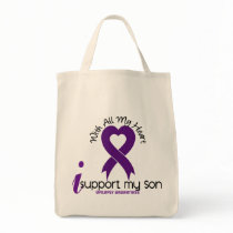 I Support My Son Epilepsy Canvas Bag