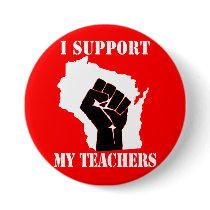 I Support My Teachers Pin
