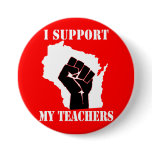 I Support My Teachers Pin