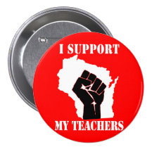 I Support My Teachers Pin