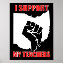 I Support My Teachers Print