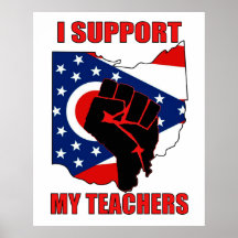 I Support My Teachers Posters