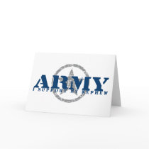 I Support Nephew - ARMY Cards