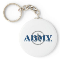 I Support Nephew - ARMY Keychain