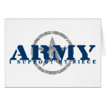 I Support Niece - ARMY cards