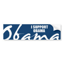 I SUPPORT OBAMA BUMPER STICKERS