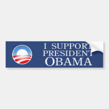 I Support Obama Bumper Sticker