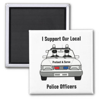 police support officers magnets local fridge gifts