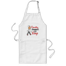 I Support Our Lungs SFT (Lung Cancer Awareness) aprons by awarenessgifts I Support Our Lungs SFT (Lung Cancer Awareness) aprons
