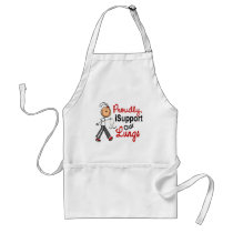 I Support Our Lungs SFT (Lung Cancer Awareness) aprons by awarenessgifts I Support Our Lungs SFT (Lung Cancer Awareness) aprons