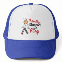 I Support Our Lungs SFT (Lung Cancer Awareness) hats by awarenessgifts I Support Our Lungs SFT (Lung Cancer Awareness) hats