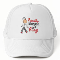 I Support Our Lungs SFT (Lung Cancer Awareness) hats by awarenessgifts I Support Our Lungs SFT (Lung Cancer Awareness) hats