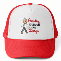 I Support Our Lungs SFT (Lung Cancer Awareness) hats by awarenessgifts I Support Our Lungs SFT (Lung Cancer Awareness) hats