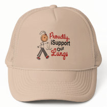 I Support Our Lungs SFT (Lung Cancer Awareness) hats by awarenessgifts I Support Our Lungs SFT (Lung Cancer Awareness) hats