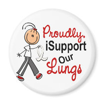 I Support Our Lungs SFT (Lung Cancer Awareness) magnets by awarenessgifts I Support Our Lungs SFT (Lung Cancer Awareness) magnets