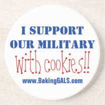 I support our military Coasters coasters