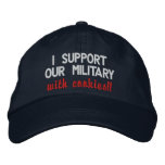 I support our military with cookies!! Darker Hats Baseball Cap
