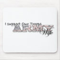 I Support Our Troops/Army WIfe-Mousepad by Army_WIfe84 I Support Our Troops/Army WIfe-Mousepad