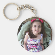 I Support Rett Research Keychain