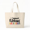 I Support Ribbons bags