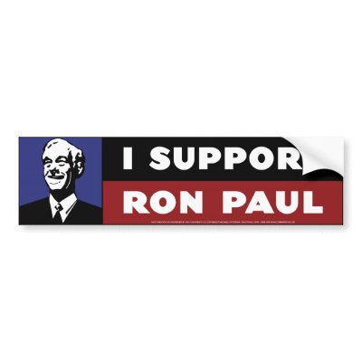 I Support Ron Paul - Blue Bumper Sticker by aready