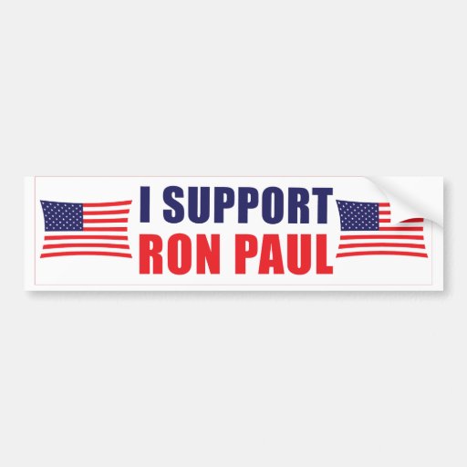 I Support Ron Paul Bumper Sticker