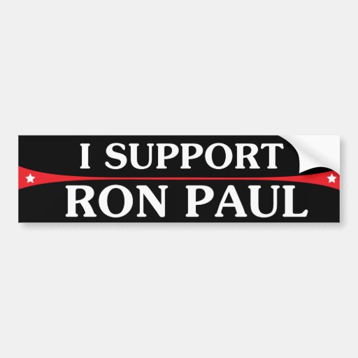 I Support Ron Paul Bumper Sticker