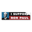 I Support Ron Paul - Cool Blue bumper stickers