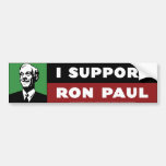 I Support Ron Paul - Green Bumper Sticker