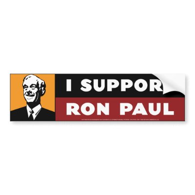 I Support Ron Paul - Orange Bumper Stickers by aready